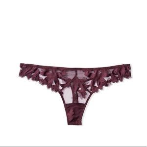 BRAND NEW Victoria Secret Embroidered Thong Panty